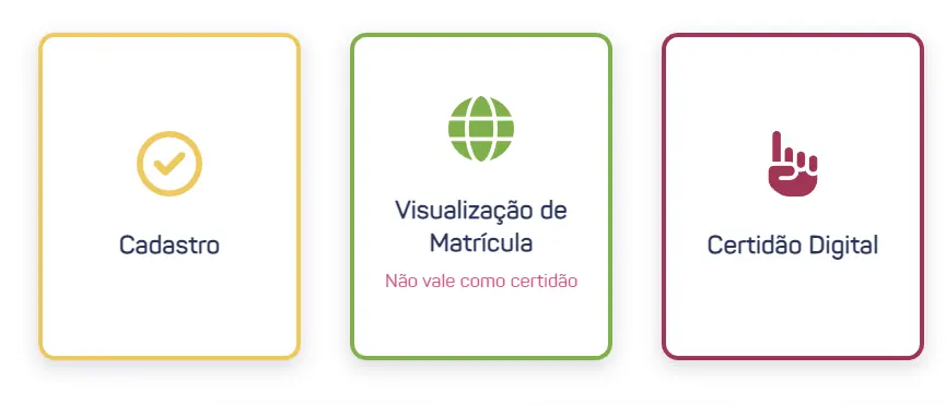 visualização matrícula