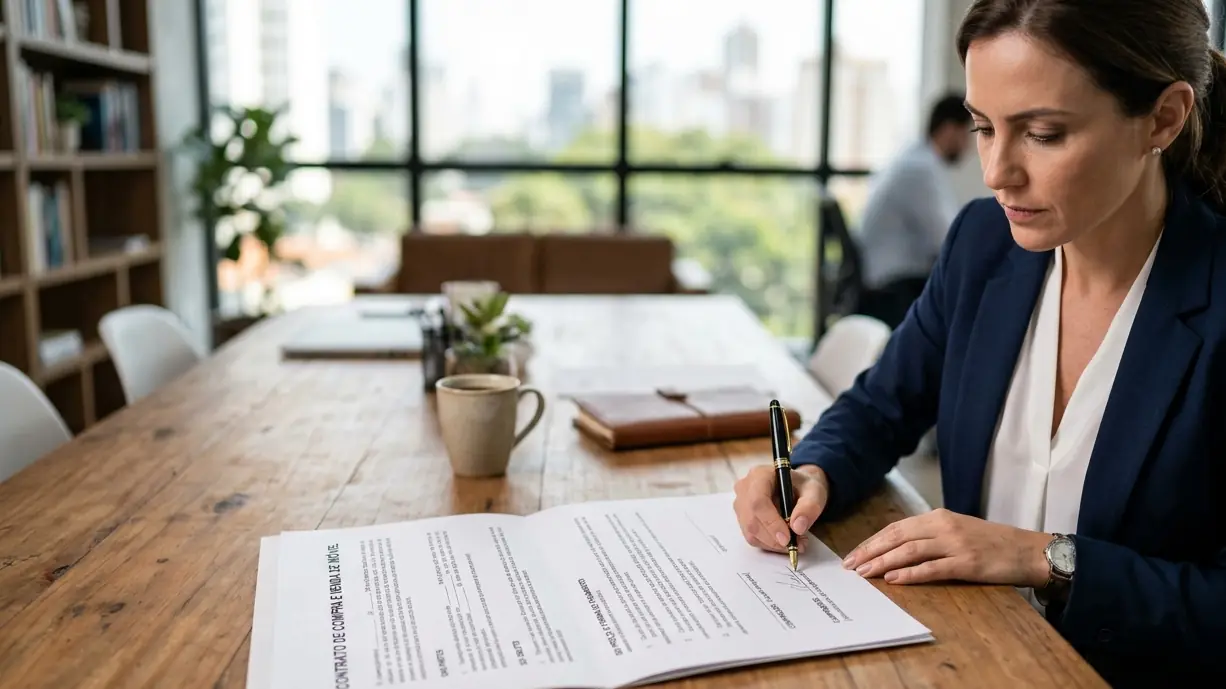 Assinatura de contrato